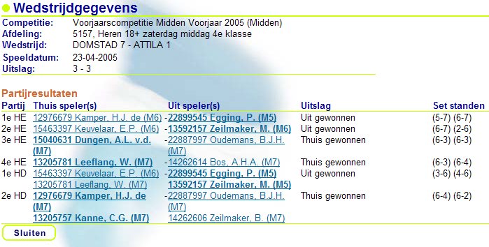 Speeldag 3 2005 Atilla 1 thuis