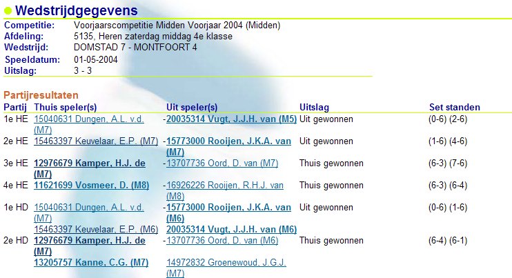 Speeldag 4 2004 Montfoort thuis